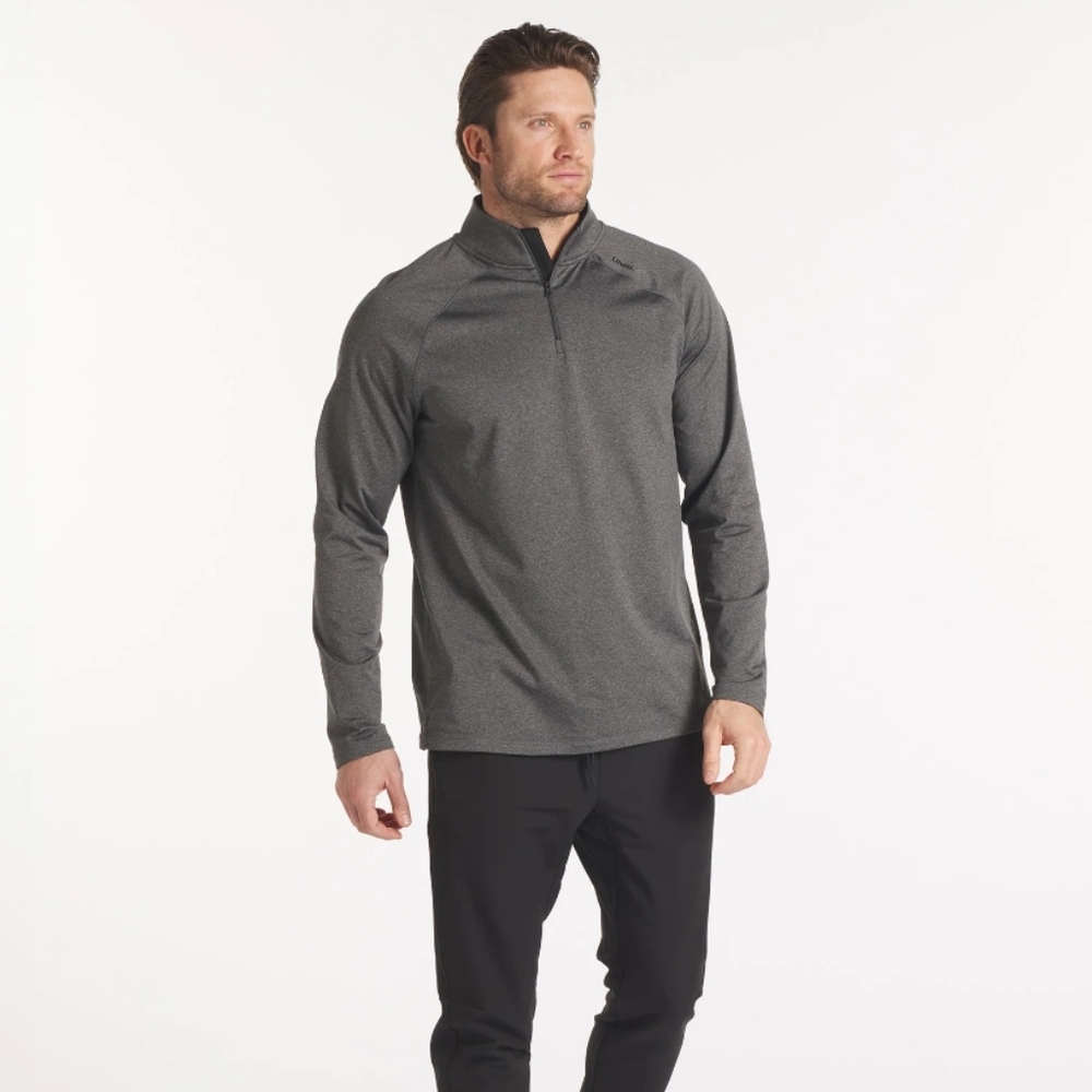 NWT Unrl Men's Elite Charcoal Gray Quarter-Zip Jacket Size Small